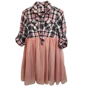 Justice Dress with Tulle Skirt Size 14/16